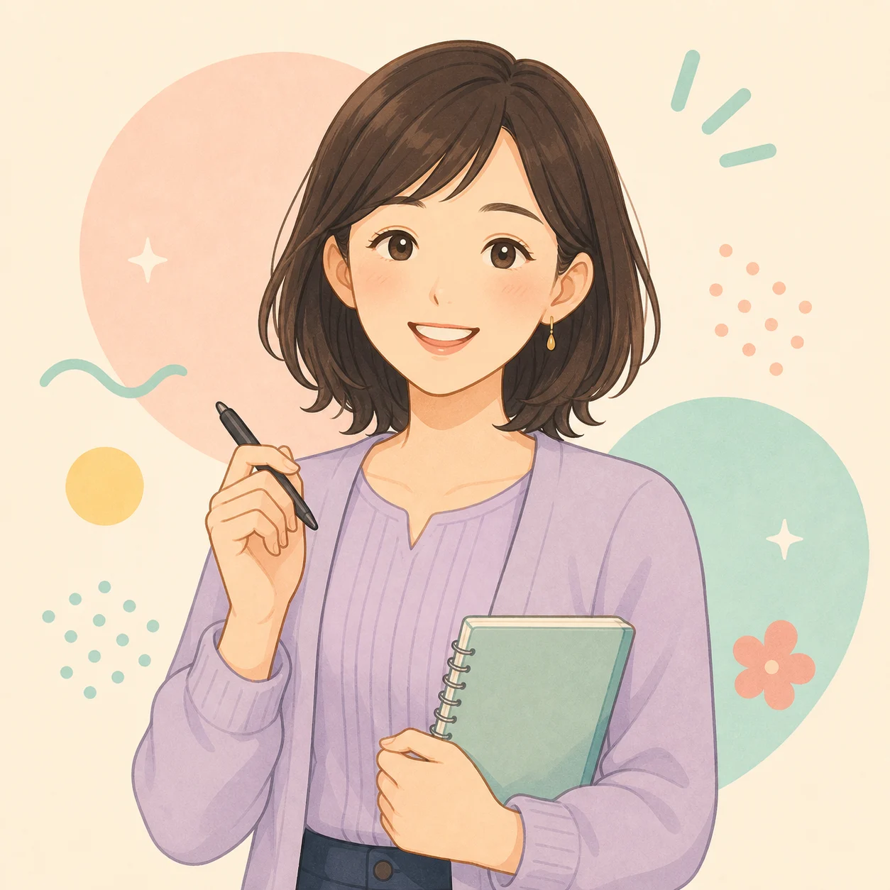 Mina Senseiのポートレートイラスト